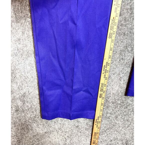 Bob Mackie Wearable Art Pants Womens Size XL Stretch Purple Pockets Straight Leg - Picture 8 of 9